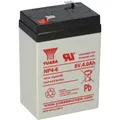 Produktbild: Yuasa Blei-Akku NP4-6 Pb 6V / 4Ah Faston 4,8