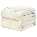 Produktbild: WAVVE Kuscheldecke Flauschig Decke Fleecedecke - Sofadecke 150x200 cm Warm Wohndecke Couchdecke, Creme Decke Weich Sofaüberwurf XL