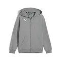Produktbild: PUMA Jungen Teamgoal Casuals Kapuzenjacke Jr Schweiß, Medium Grey Heather-puma White, 128 EU