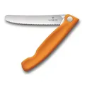 Produktbild: Victorinox, Swiss Classic, Profi Tomaten- und Tafelmesser, Extra Scharfe Klinge, Wellenschliff, 11 cm, Rostfreier Stahl, orange