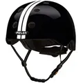 Produktbild: Melon Fahrradhelm Straight White Black, super leicht, Magnetverschluss, größenverstellbar, mehr als 50 Designs schwarz XXS (44 - 50cm)