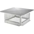 Produktbild: VEVOR Schornsteinabdeckung Edelstahl 304 Kaminhaube 582x582x245mm Kaminabdeckung Vogelschutz Regenhaube Schornsteinhaube 2 Installationsmethode Kaminhut kompatibel mit verschiedenen Schornsteintypen