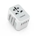 Produktbild: TESSAN Reiseadapter Weltweit, Universal Reisestecker mit 3 USB A und 1 USB C, Internationaler Steckdosenadapter, Universaladapter für England USA Japan Thailand Australien, Travel Adapter