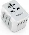 Produktbild: TESSAN Reiseadapter Weltweit Universal Reisestecker 3USB 1USBC 1AC International