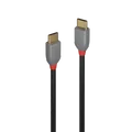 Produktbild: Lindy 2m USB 2.0 Typ C Kabel 3A, Anthra Line USB Typ C Stecker an Stecker (36872)