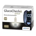 Produktbild: Aktivmed Blutzuckerteststreifen GlucoCheck Gold, für GlucoCheck Gold Messgeräte, 50 Stück