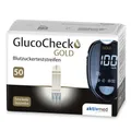 Produktbild: GlucoCheck GOLD Blutzuckerteststreifen