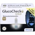 Produktbild: GLUCOCHECK GOLD Blutzuckerteststreifen 50 St PZN11864933
