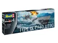 Produktbild: 4009803051673 Model plastikowy German Submarine T.IX C/40 1/144 Revell