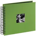 Produktbild: Hama Fotoalbum 28x24 cm (Spiral-Album mit 50 schwarzen Seiten, Fotobuch mit Pergamin-Trennblättern, Album zum Einkleben und Selbstgestalten) grün