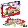 Produktbild: Mattel HNT93 - Mega - Pokémon - Pokémon-Center - Bauset mit Pikachu, Chaneira, Evoli und Togepi, 648 Teile
