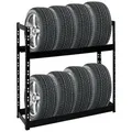 Produktbild: Proregal Reifenregal, Schwarz, Metall, Rechteckig, 110x100x35 cm, Freizeit, Heimwerken, Werkstatt, Schwerlastregale