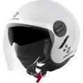 Produktbild: Bogotto Motorradhelm H595-1 SPN Jethelm, integriertes Sonnenvisier weiß XL