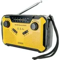 Produktbild: Radk0001 Outdoorradio Ukw, Am, Fm Handkurbel, Solarpanel, Spritzwassergeschützt, Stoßfest, Taschenlampe, Gelb/schwarz - Schwaiger