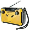 Produktbild: Schwaiger Outdoorradio UKW, AM, FM Handkurbel, Solarpanel, spritzwassergeschützt, stoßfest, Taschenlampe Gelb, Schwarz
