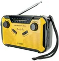 Produktbild: Schwaiger Outdoorradio UKW, AM, FM Handkurbel, Solarpanel, spritzwassergeschützt, stoßfest, Taschenlampe Gelb, Schwarz