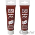 Produktbild: 2x 100g TUBE LIQUI MOLY KUPFERPASTE MONTAGEPASTE FETT BREMSENPASTE KUPFERFETT