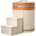 Produktbild: Cold Tub / Badefass aus Holz arum Whirlpool Outdoor Saunaofen Holz - Home Deluxe