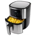 Produktbild: ProfiCook® Heißluftfriteuse | Friteuse | 1400 Watt | Heißluft | 5,5L | XXL Kapazität | Öl- und fettfrei | Airfryer | LED-Touchscreen | 7 Programme| Edelstahl | für Pommes, Nuggets uvm. | PC-FR 1239 H