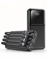 Produktbild: 🔋 Power Bank 15000mAh mit 4 Kabeln, Powerbank 22.5W PD20W USB C Schnelllade