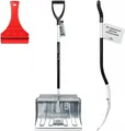 Produktbild: ALUMAX Ergo Aluminium Schneeschaufel 150,5 cm, INKLUSIVE Eisschaber Ergonomisch