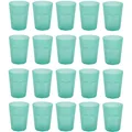 Produktbild: ENGELLAND 20 x Kunststoffbecher Party-Becher Plastik Gläser Mehrweg 400 ml Grün