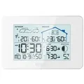 Produktbild: LCD Funk-Wetterstation mit Außensenor Wecker Funkuhr Kalender Vorhersage Hygro - 4-MV5792-2