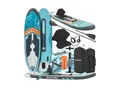 Produktbild: tectake® 2in1 Stand-Up Paddle Board, aus Drop-Stitch Material, Belastbarkeit 200 kg, 288 x 77 x 22,5 cm