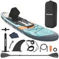Produktbild: 2in1 Stand-Up Paddle Board aufblasbar, Komplettset SUP türkis/orange B-Ware