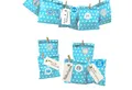 Produktbild: Frau WUNDERVoll befüllbarer Adventskalender Adventskalender Bescherung, beachblau Stern, Ziffern blau
