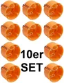 Produktbild: Hohlwanddose 60mm tief orange Unterputz 10 Stück  NEU&OVP