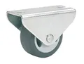 Produktbild: Dörner + Helmer Parkett-Bockrolle, 30mm x 14mm, 35kg Tragkraft, 46mm x 20mm Platte, Klein, TPE-Rad, Richtungsfixiert