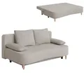 Produktbild: Schlafsofa - beige - Federkern - Staukasten Sofa Couch Gästecouch Gästesofa
