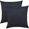 Produktbild: NatureMark Kissenbezug Jersey, schwarz, aus Baumwolle, 40x40 cm, 2 Stück