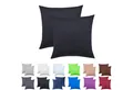Produktbild: NatureMark Kissenbezüge 2er Pack Jersey Kissenbezug Kissenhülle, (2 Stück), Kissenhülle in vielen Größen und Farben (40 x 40 cm, Schwarz)