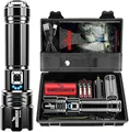 Produktbild: Shadowhawk Taschenlampe Led 500000 Lumen, Extrem Hell Taschenlampe USB Aufladbar Taktische Taschenlampen Mit holster XHP70.2, IP67 Wasserdicht 5 Lichtmodi für Camping Wandern Notfälle