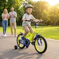Produktbild: Actionbikes Kinderfahrrad Turbo - 16 Zoll - V-Brake Bremsen - Freilauf - Kettenschutz - Stützräder - Luftbereifung - Kinder Fahrrad - Laufrad - Lenkerschutz - Von 4-7 Jahren (Turbo 16 Zoll)