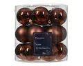 Produktbild: Weihnachtskugeln Glas 4cm x 18 Stück - kleine Christbaumkugeln 40mm Espressobraun