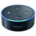 Produktbild: Amazon Echo Dot, Schwarz, 802.11a, 802.11b, 802.11g, Dual-Band (2,4 GHz/5 GHz), Mikro-USB, A2DP, AVRCP, 84 mm - Schwarz