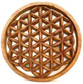 Produktbild: Blume des Lebens Wandbild 30 cm Lebensblume Energiebild Holzbild Handarbeit a...