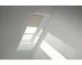 Produktbild: VELUX Vorteils-Set Verdunkelungsrollo sandbeige gepunktet und Faltstore Plissee