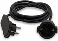 Produktbild: REV Schutzkontakt-Verlängerung Smart, mit Flachstecker, 3 m, schwarz 0016035514