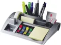 Produktbild: Post-it® C-50 Schreibtischorganizer silber  metallic befüllt