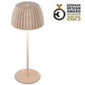 Produktbild: Riffle LED Tischlampe Akku Tischleuchte Höhenverstellbar Dimmbar Kabellos Beige