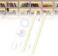 Produktbild: 2er-Pack LED Schrankleuchten Dimmbare LED-Lichtleiste Plug-in Unterschranklitch für ZimmerKücheSchrankGarageKleiderschrankKüchenthekeWarmweiß