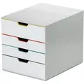 Produktbild: Durable Schubladenbox VARICOLOR MIX 4 762427 4 Schübe grau/farbig