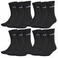 Produktbild: adidas 12 Paar HC CREW 3p Tennissocken Sportspocken Unisex, Farbe:Schwarz, Socken & Strümpfe:43-45
