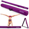 Produktbild: CCLIFE Schwebebalken 240cm Balken Turnen Faltbare Turnbalken Gymnastik Balance Violett