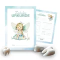 Produktbild: Zahnfee Urkunde 20 Stück – Geschenk für Mädchen und Jungen – Zahn Zertifikate...