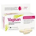 Produktbild: Vagisan Milchsäurebakterien mit Biotin, 30 Kapseln - Nahrungsergänzungsmittel für Frauen mit Lactobacillus-Kulturen - Zur Gesunderhaltung der Schleimhäute & Vaginalflora - Vegan
